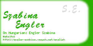 szabina engler business card